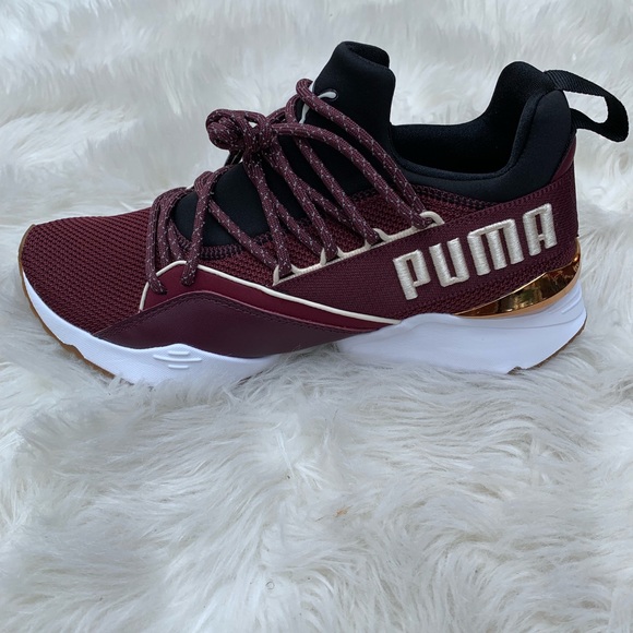 Womens Maroon Puma Athletic Sneakers Size 6.5 - Picture 6 of 8